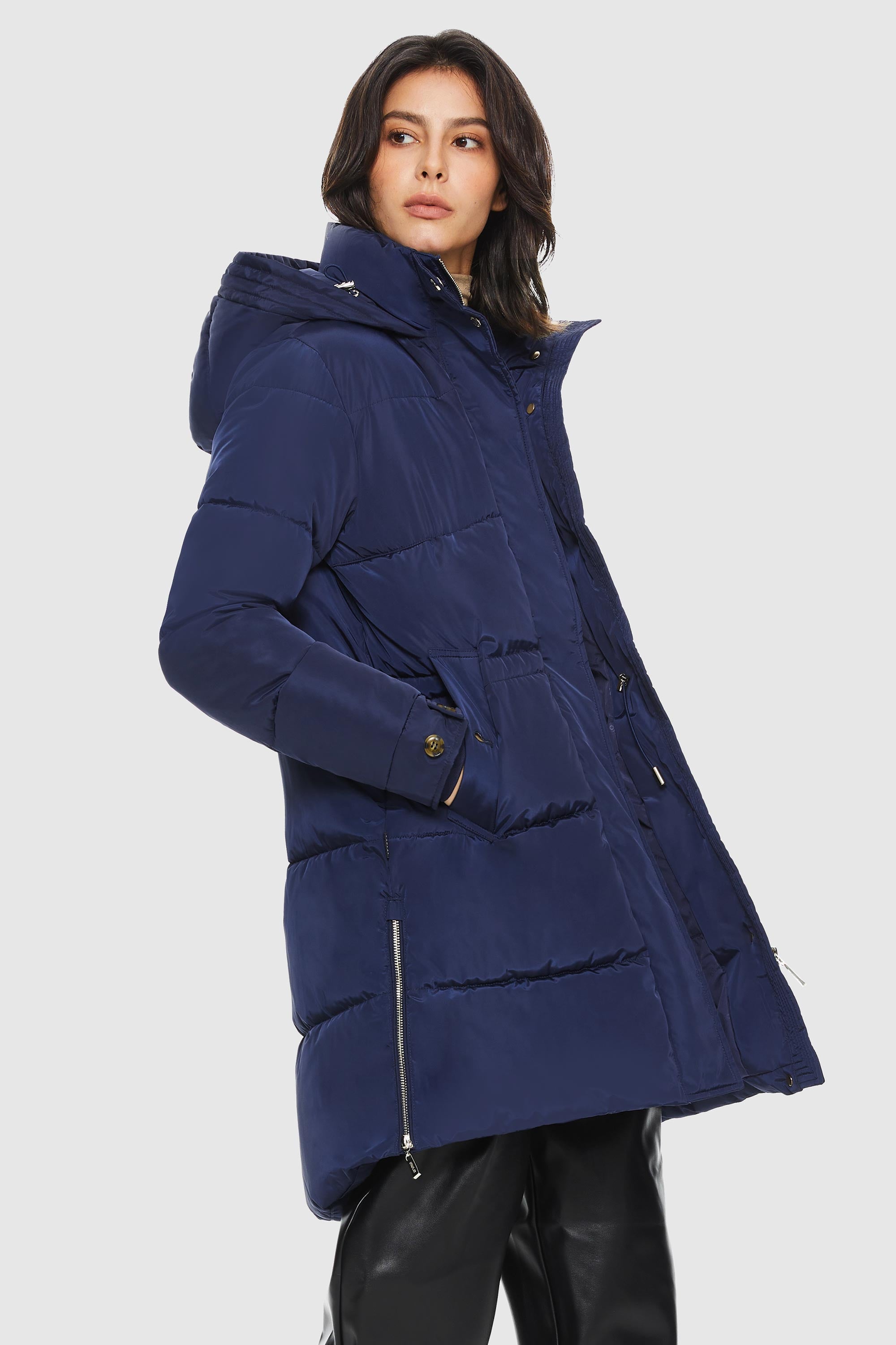 Zipper Winter Thicken Puffer Coat