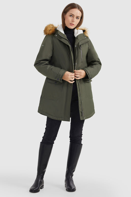Water-Resistant Hooded Parka