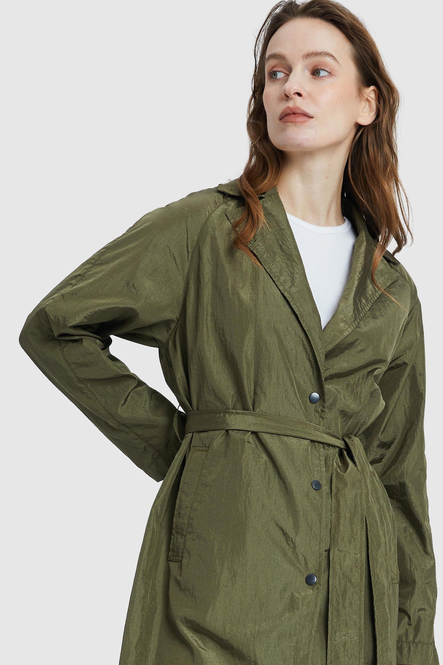 Lightweight Single Breasted Lapel Trench Coat