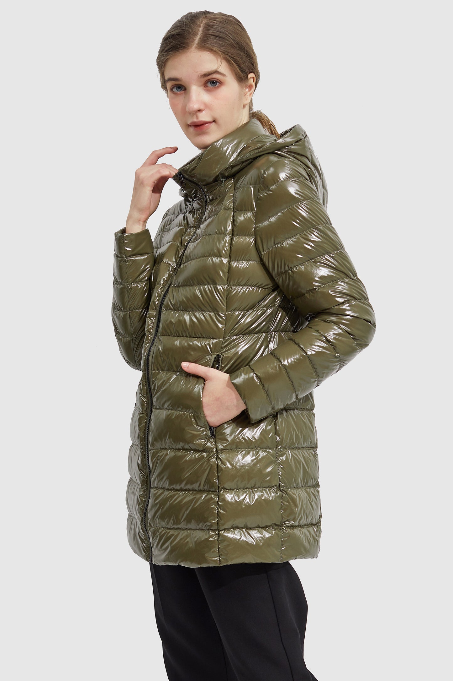 Stand Collar Light Quilted Down Jacket