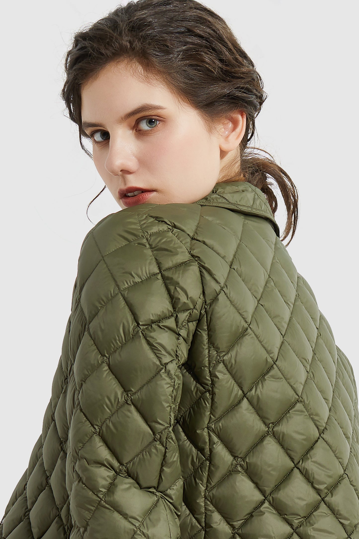 Packable Light Cropped Puffer Jacket