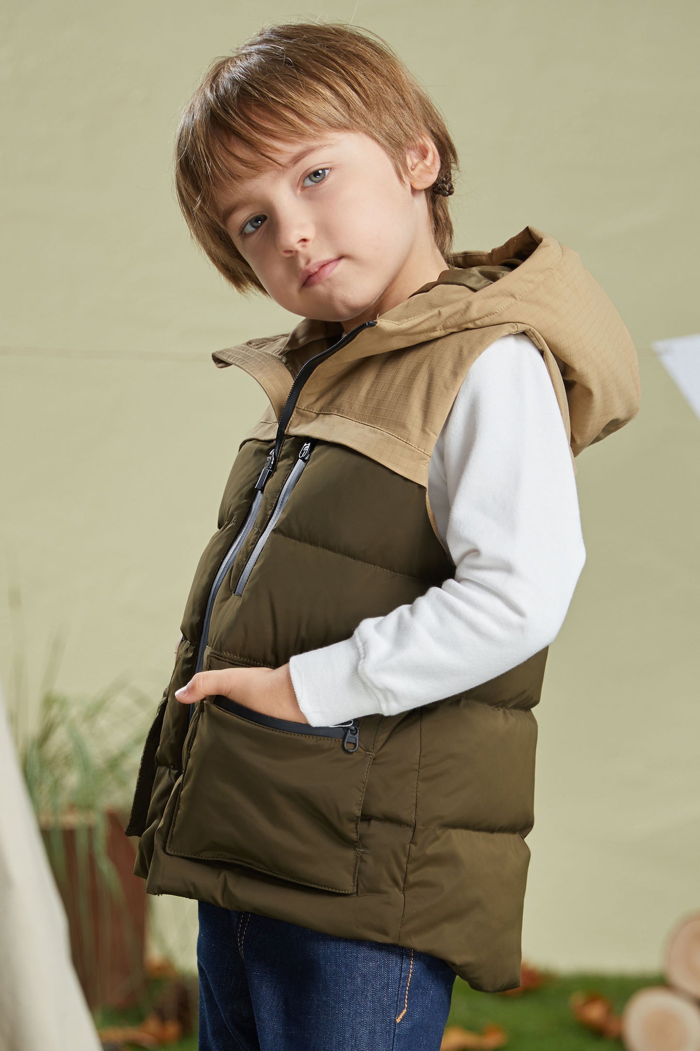 Kid's Casual Thickened Warm Down Vest