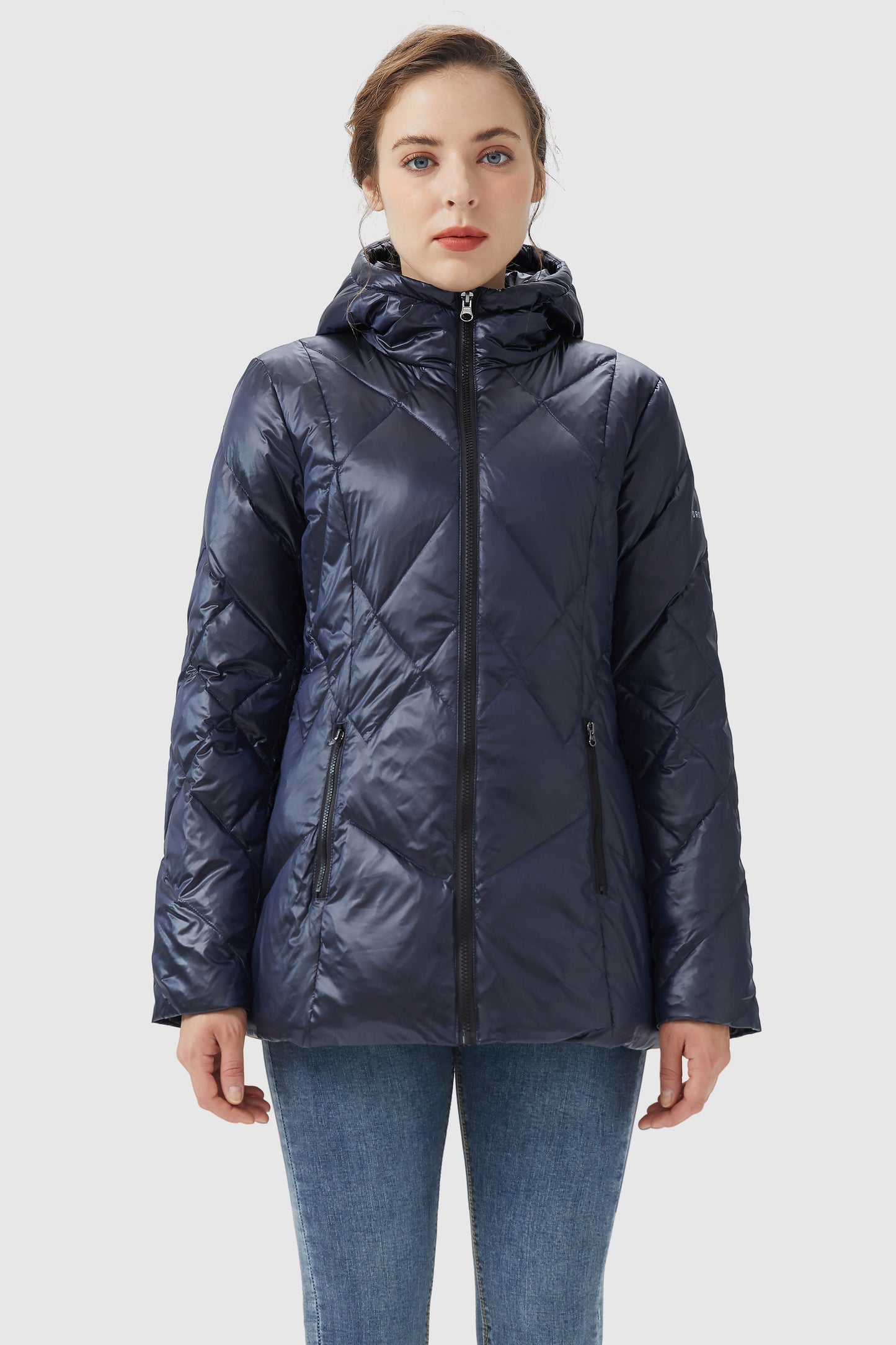 Diamond Quilted Jacket with Hood