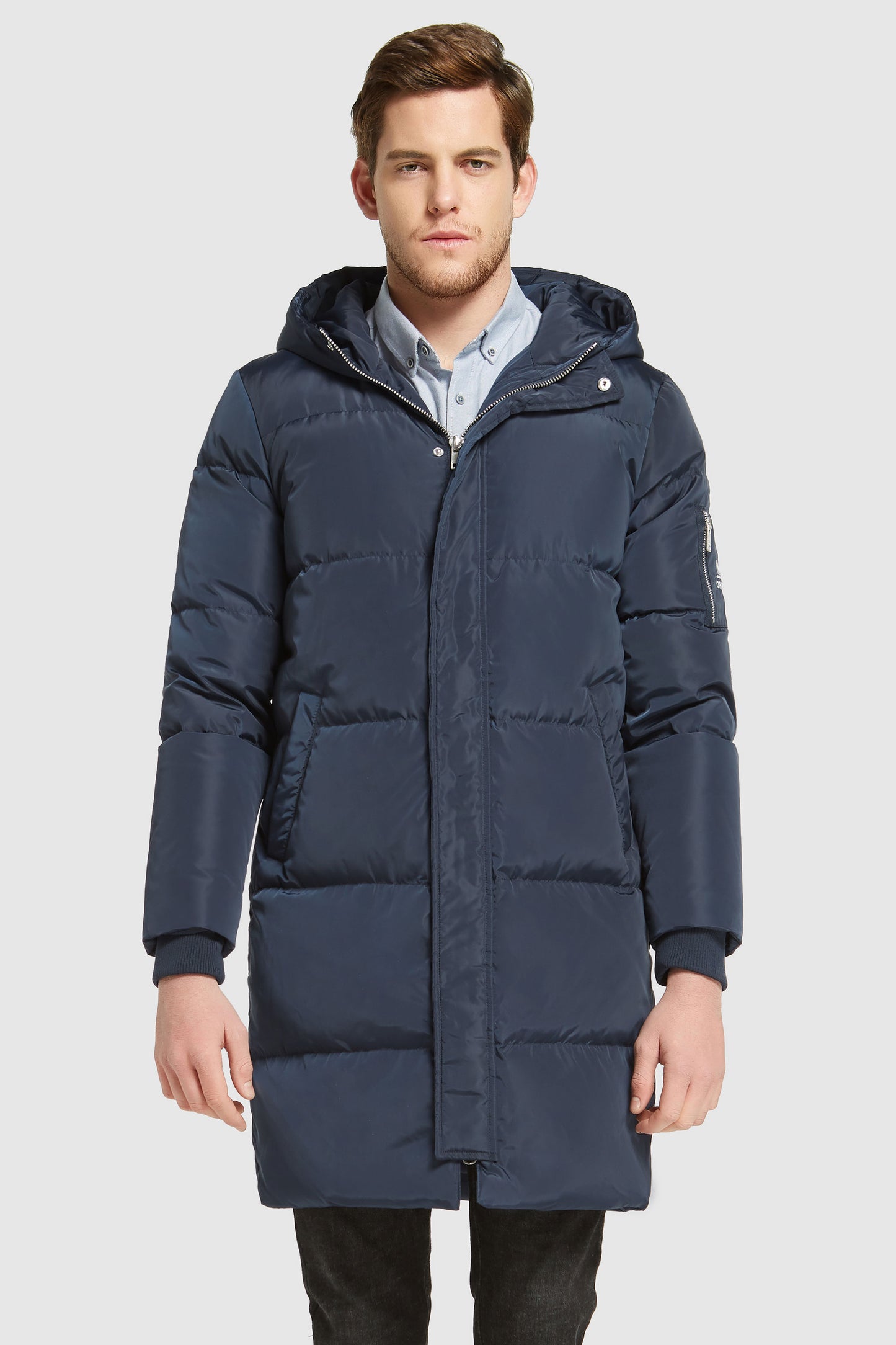 Knee Length Winter Thickened Down Jacket