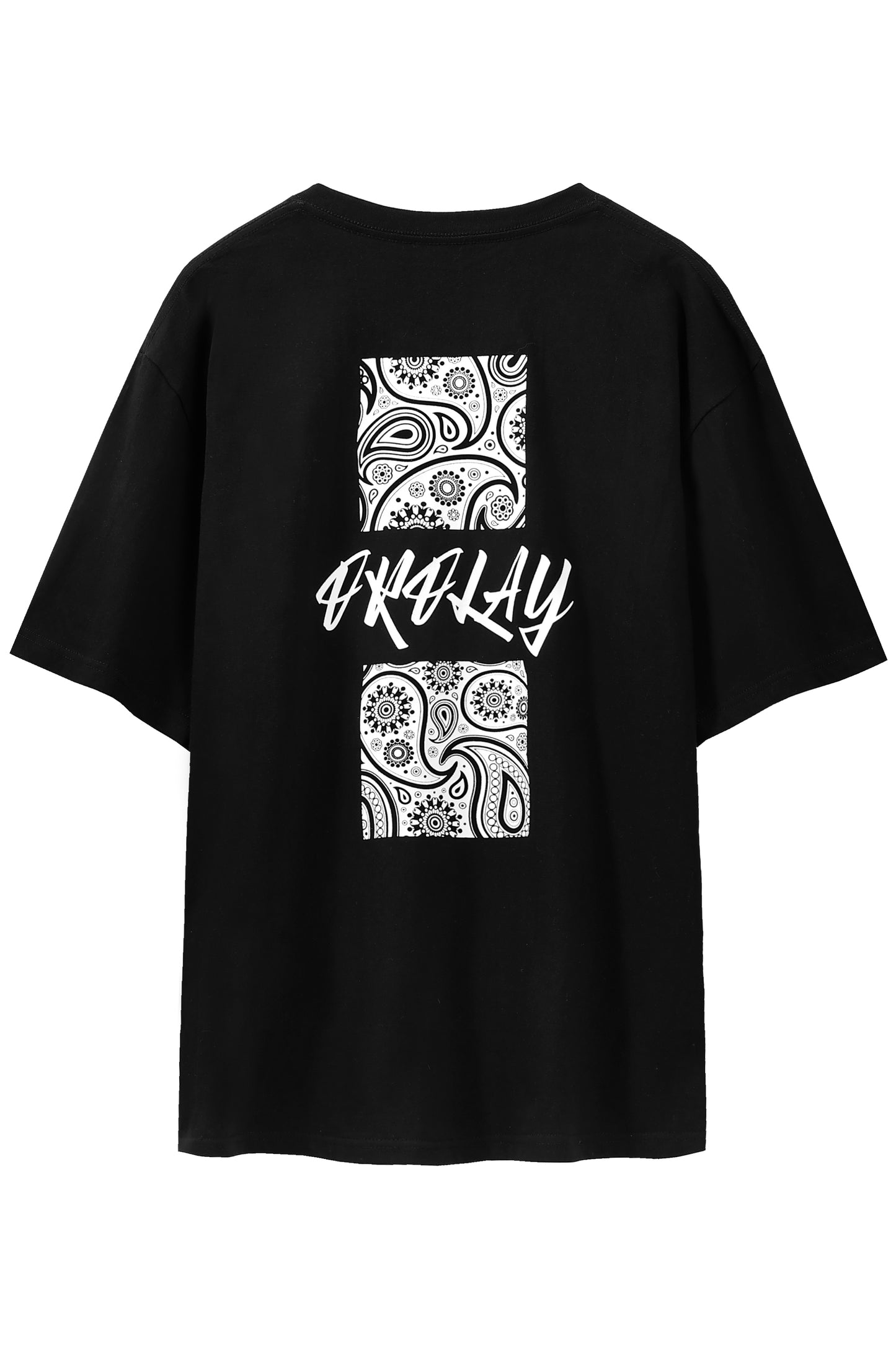 Unisex Paisley Printed Crewneck T-Shirt