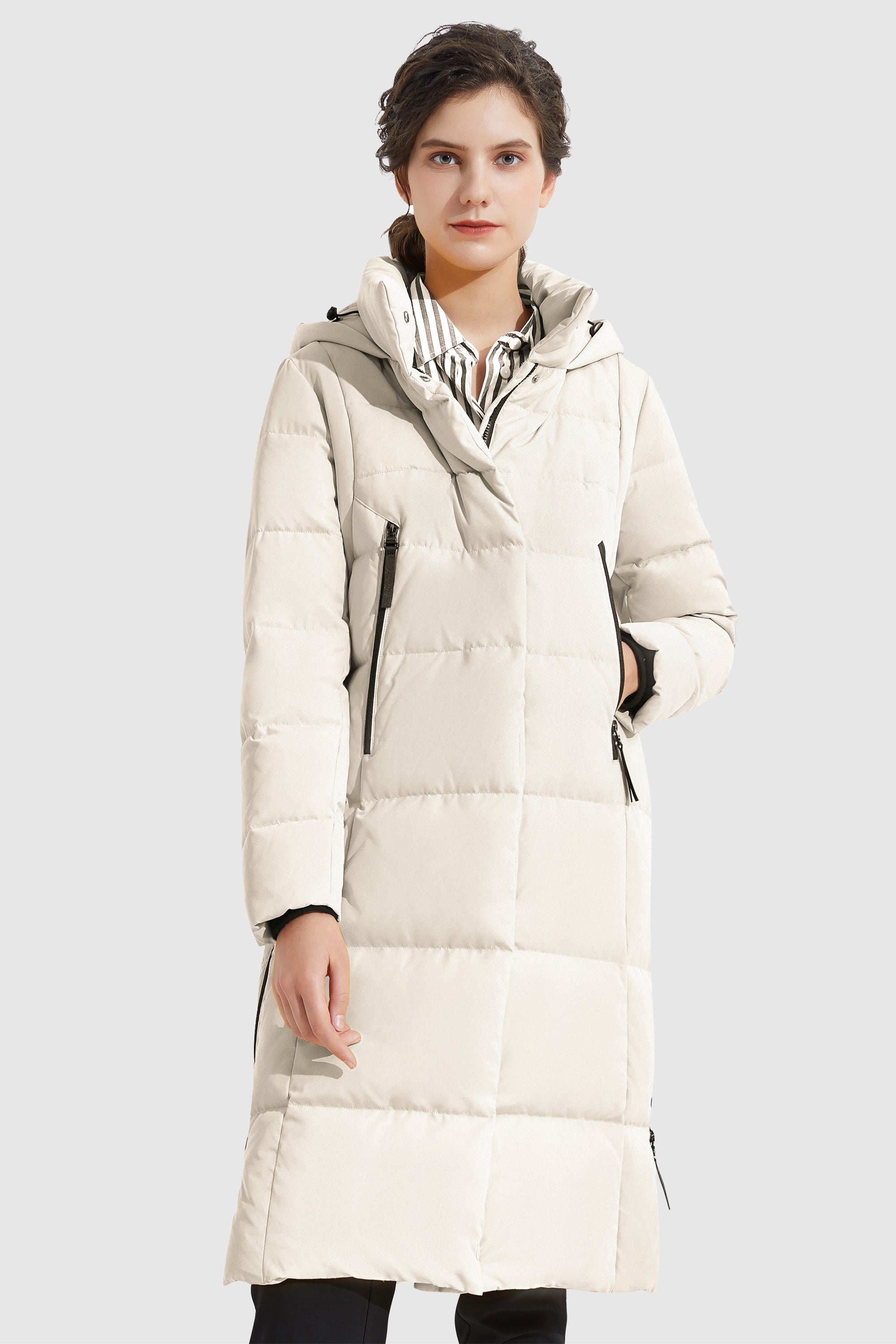 Knee Length Thickened Down Jacket